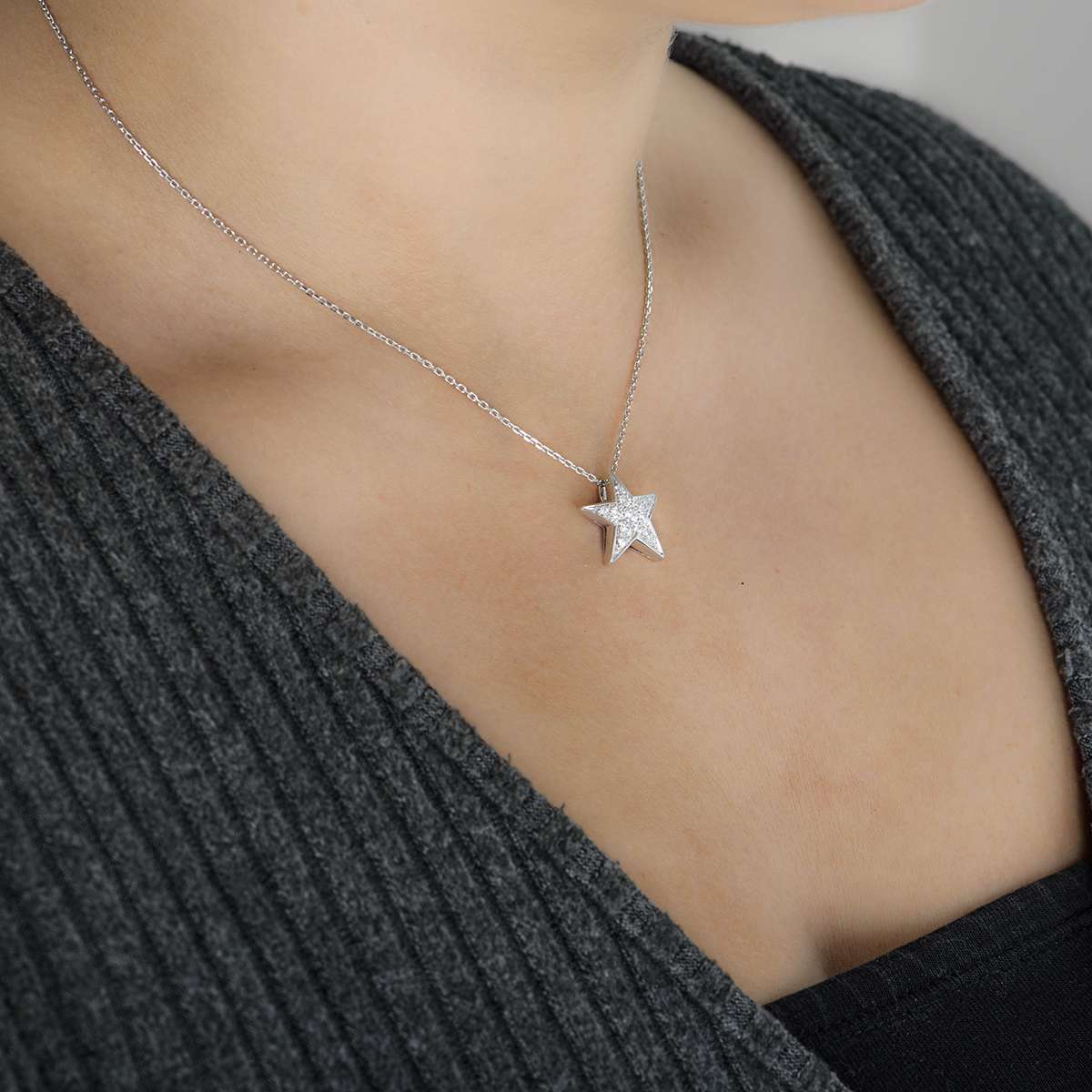 Comète Géode necklace - J0868
